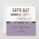 Search for lavender and brown wedding invitations Purple