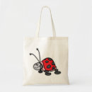 Search for lady bug tote bags Red
