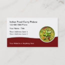 Search for indian food business cards Curry