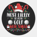 Search for play golf stickers Merry christmas