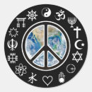 Search for peace earth stickers World