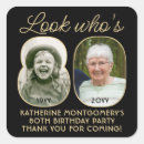 Search for 80 birthday stickers Black and gold