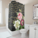 Search for french script shower curtains Vintage