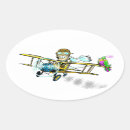 Search for cartoon flying plane stickers Pilot