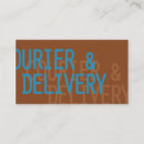 Search for courier business cards Service