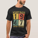 Search for 75 year old birthday tshirts Retro