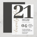 Search for classy 21st birthday invitations Minimalist