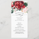 Search for burgundy wedding programmes Rustic