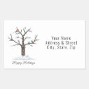 Search for cardinal in the snow stickers White