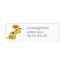 Search for goldfinch return address labels Watercolor