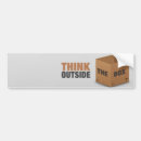 Search for boxes bumper stickers Think
