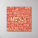 Search for musical notes canvas prints Typography