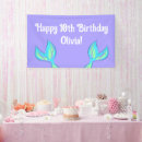 Search for mermaid birthday banners Teal
