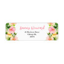 Search for hibiscus return address labels Bridal shower