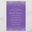 Search for purple and silver bridal shower Glitter