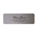 Search for metallic return address labels Minimalist