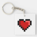 Search for pixel heart key rings 8bit