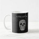 Search for black and white skull mugs Gothic