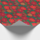 Search for red and gold christmas wrapping paper Botanical