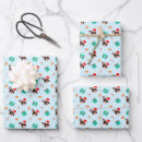 Search for french christmas wrapping paper Santa