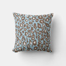 Search for blue leopard print cushions White