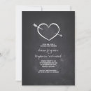 Search for hearts rehearsal dinner invitations Vintage