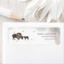 Search for wild animals return address labels Watercolor
