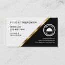 Search for food delivery business cards Restaurant