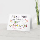 Search for sorry you are leaving cards Retiring