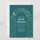 Search for moon and stars bridal shower invitations For her