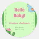 Search for modern baby announcement stickers We can bearly wait