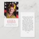 Search for firefighter memorial cards Celebration of life