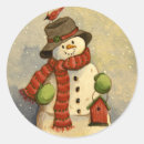 Search for birdhouse stickers Snowman