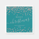 Search for teal christmas napkins Xmas
