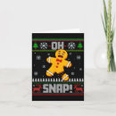 Search for gingerbread cookie cards Oh snap