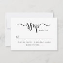 Search for number of guests rsvp cards Calligraphy script