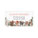 Search for white flower return address labels Watercolor