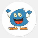 Search for alien monster stickers Blue