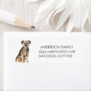 Search for terrier return address labels Watercolor
