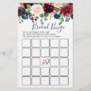 Search for burgundy floral bridal shower games Marsala