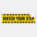 Search for caution bumper stickers Yellow