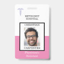 Search for pink id badges Hospital