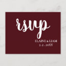 Search for plain rsvp cards Burgundy