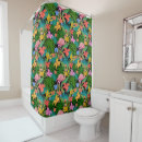 Search for pink flamingo shower curtains Palm leaves