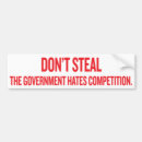 Search for the government hates competition bumper stickers Liberty