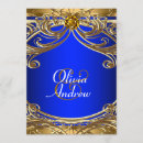 Search for royal blue wedding invitations Gold