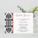 Search for red black bridal shower invitations Summer