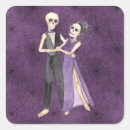 Search for skull couple wedding stickers Halloween
