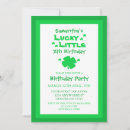 Search for cute shamrock invitations St patrick's day