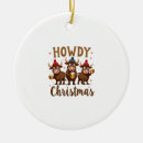 Search for funny cow christmas tree decorations Cowgirl